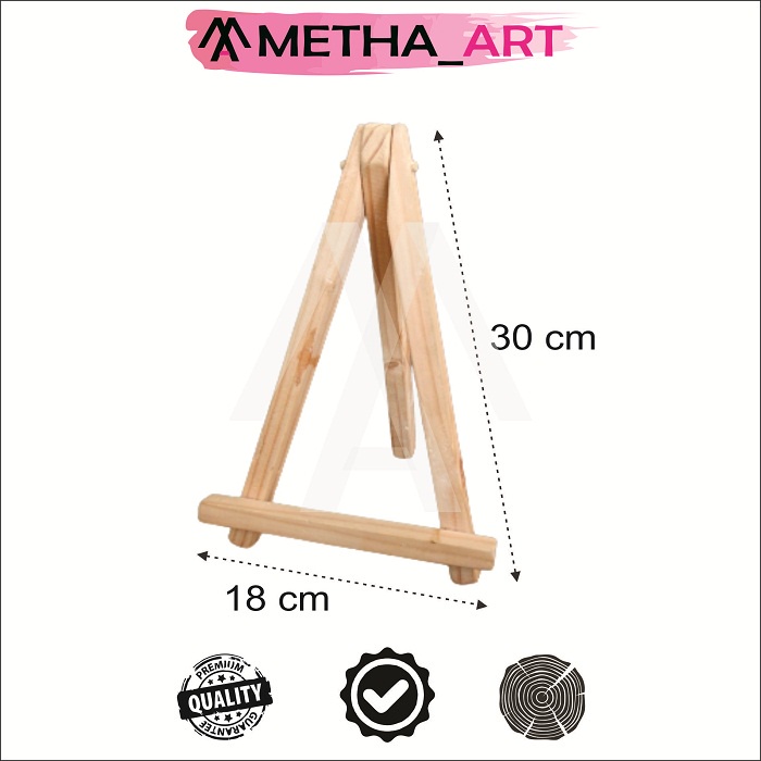 

Wooden Easel18x30 cm Untuk Kanvas Lukis - Tripod/Stand Lukisan/foto