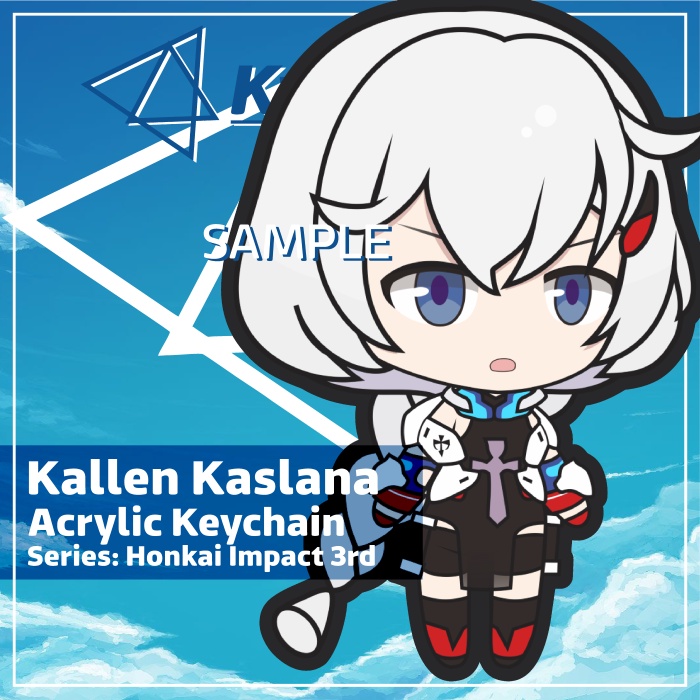 Keychain Honkai Impact 3rd Kallen Kaslana
 | KyraMerch Anime Fanmerch Dealer
