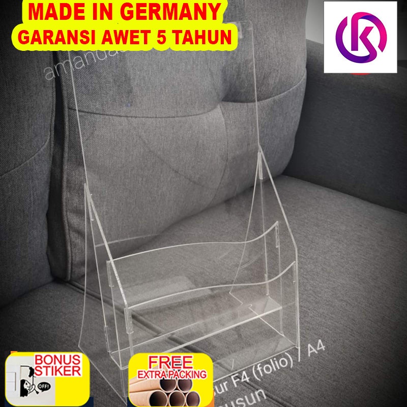 

Promo Acrylic tempat Brosure 3mm uk.F4(Folio) / A4 (2susun)