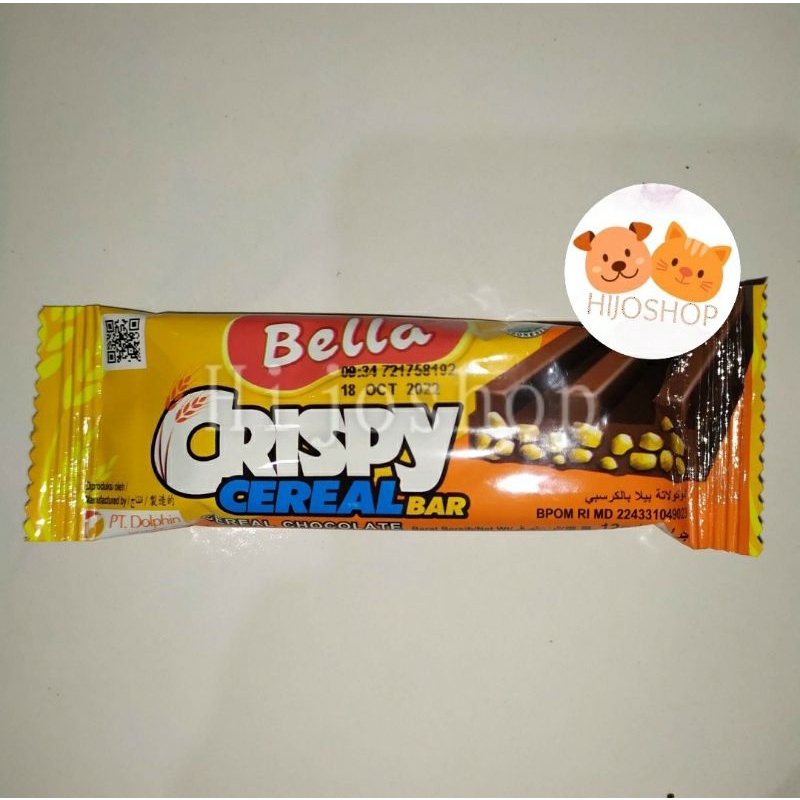 

Bella Crispy Cereal Bar Chocolate 12g Jajanan Hits Semarang