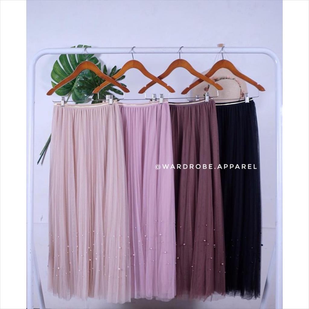 Rok tutu 4 layer + mutiara premium bangkok bkk / rok tutu mutiara import