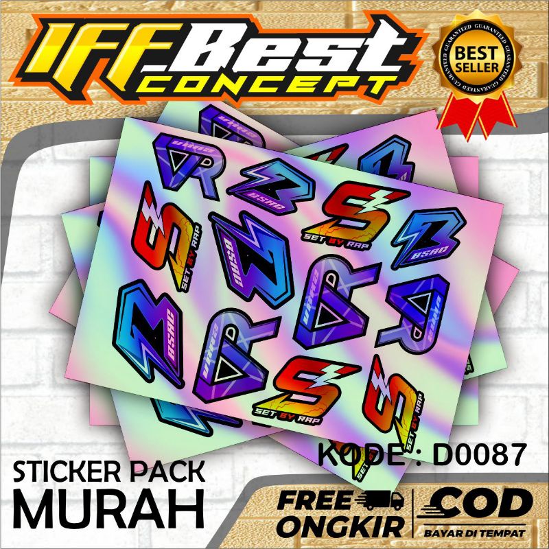 

Sticker Pack Murah Hologram