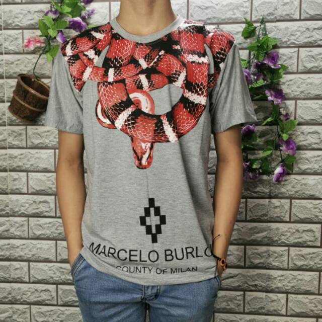 Tshirt kaos pria marcelo burlon.kaos printing murah