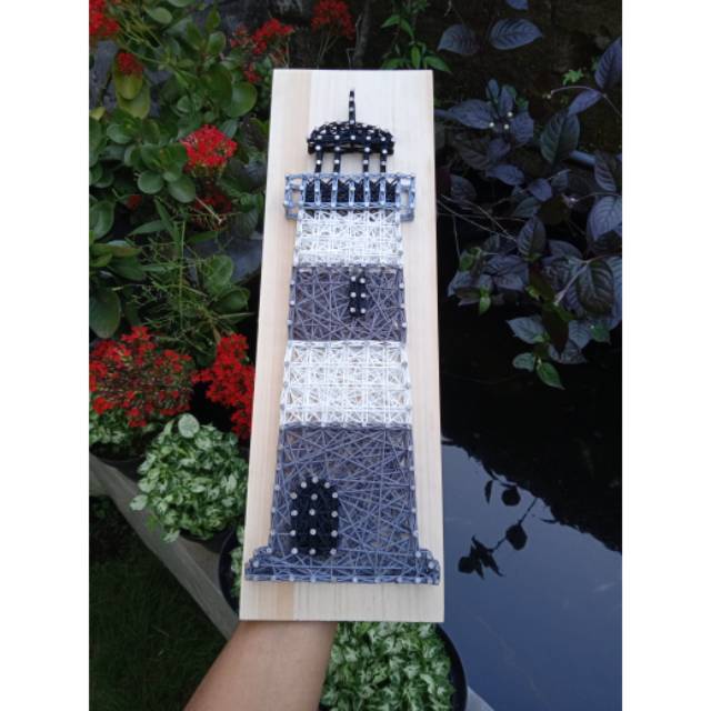 String Art "Mercusuar" | Wall Decor | Hiasan Dinding