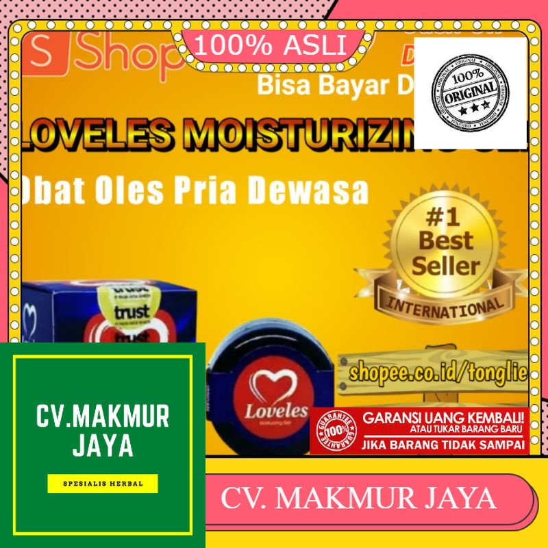 100% ASLI Obat Kuat Oles Tahan lama pria - Loveles Moisturizing Gel