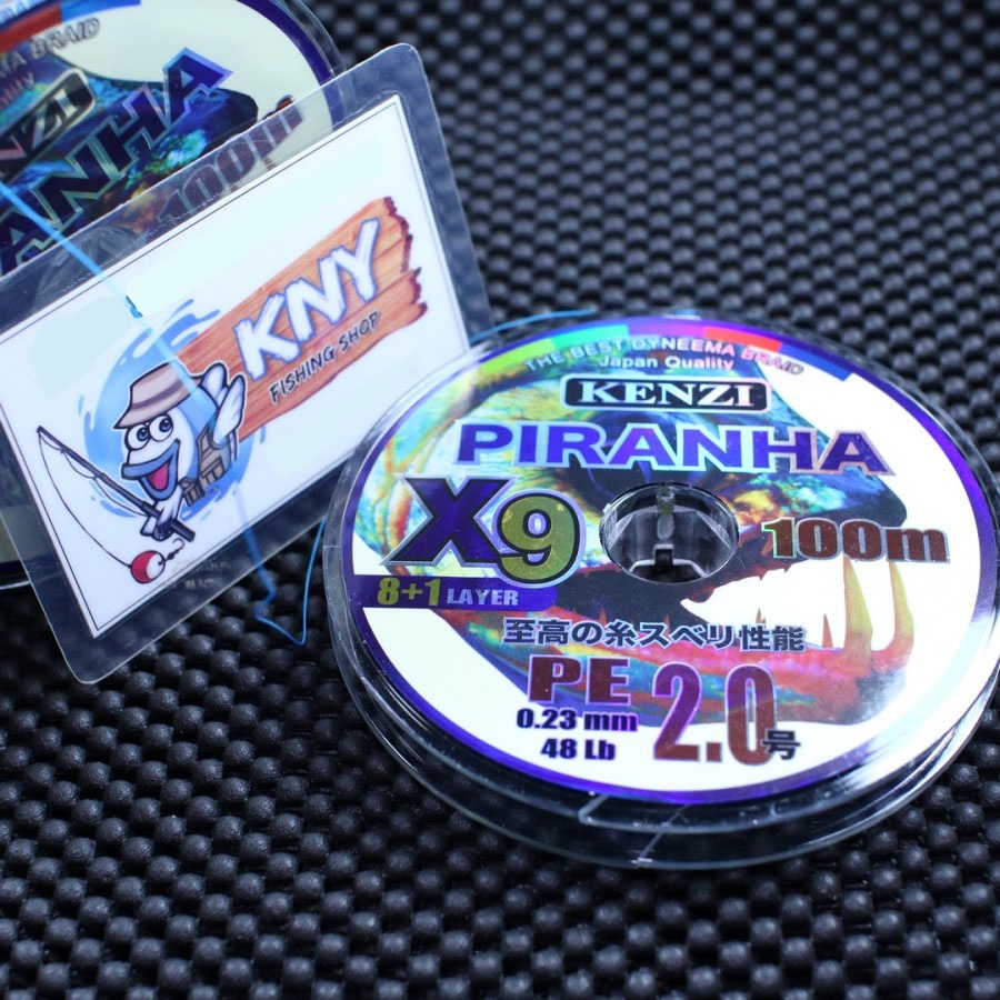 Senar Benang Pancing PE Kenzi Piranha X9 PE 2.0 kenur mancing laut