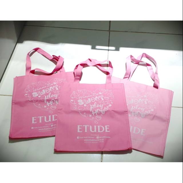 Etude Tote Bag / Tas Kain Tebal Etude