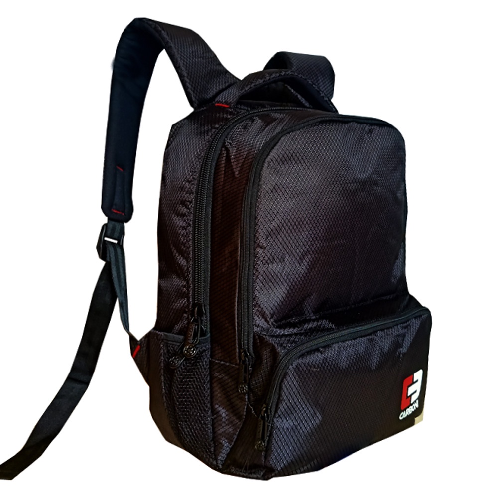 Backpack Carboni  Ransel Original RA OO5O BLACK TAS Sekolah SD/ SMP Urban Style Casual pria wanita + FRE Raincofer