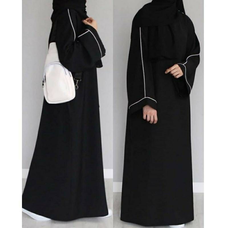 GALLERY EXCLUSIVE ABAYA HITAM GAMIS DUBAI 21 COD