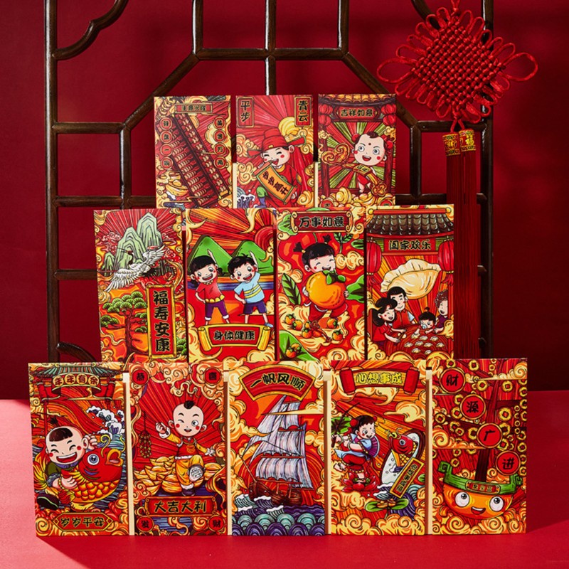 Zong 2021 Year Of The Ox Hongbao Red Envelopes Hong Bao 2021 For Chinese New Year Red Packet Lai See Lucky For Spring Festival Wedding Baby Birthday 24 Pack Hong Bao Shopee Indonesia