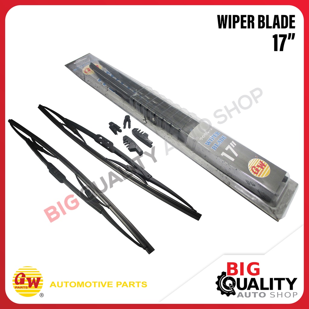 Karet kipas Kaca Wiper Blade Plat 2 Tingkat Universal 17 Inch