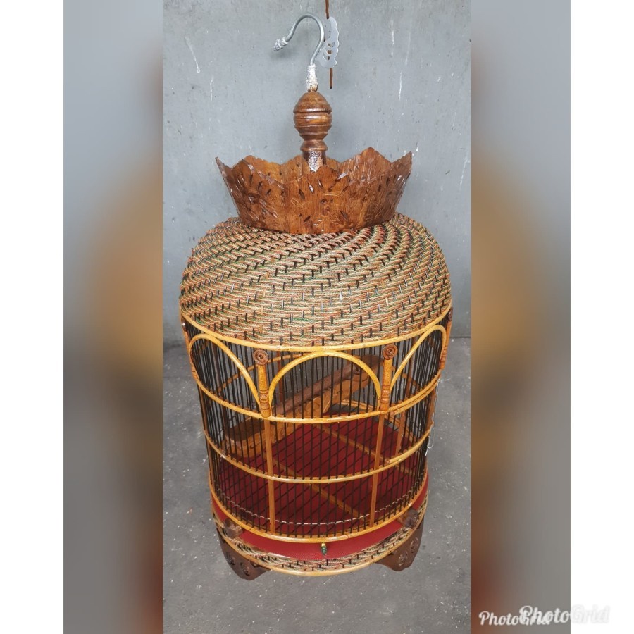 sangkar perkutut mataraman rajut mahkota ( finishing )