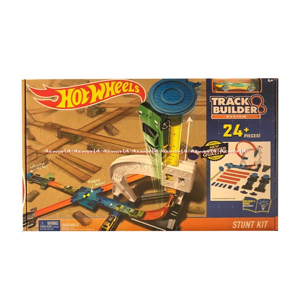 Hot Wheels Stunt Kit Track Builder 24Pcs