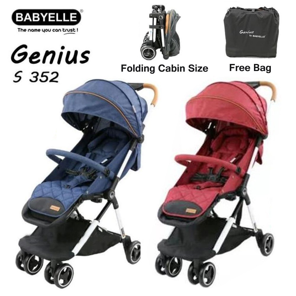 Baby Elle Stroller Genius S352 / Kereta Dorong Bayi Kereta Bayi - Maroon