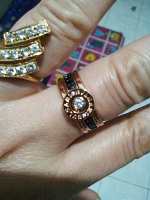  Cincin  Bvlgari Ring Bulgari Rosegold Goldplated Emas 