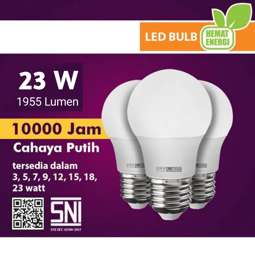 [WS] LAMPU BULB LED LAMPU LED PREMIER A BULB 3w, 5w , 7w , 9w, 12w ,15w, 18w, 23w