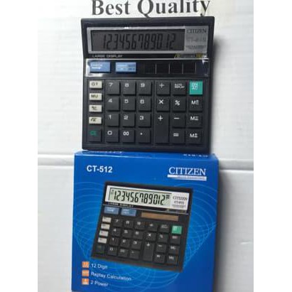 

Dapatkan Kalkulator 12 Digit Angka Merk Citizen Tipe Ct-512 Kualitas Baik