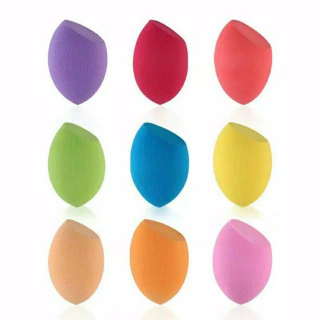 Medan Termurah Colourfull Sponge makeup Unik blended Blending Import