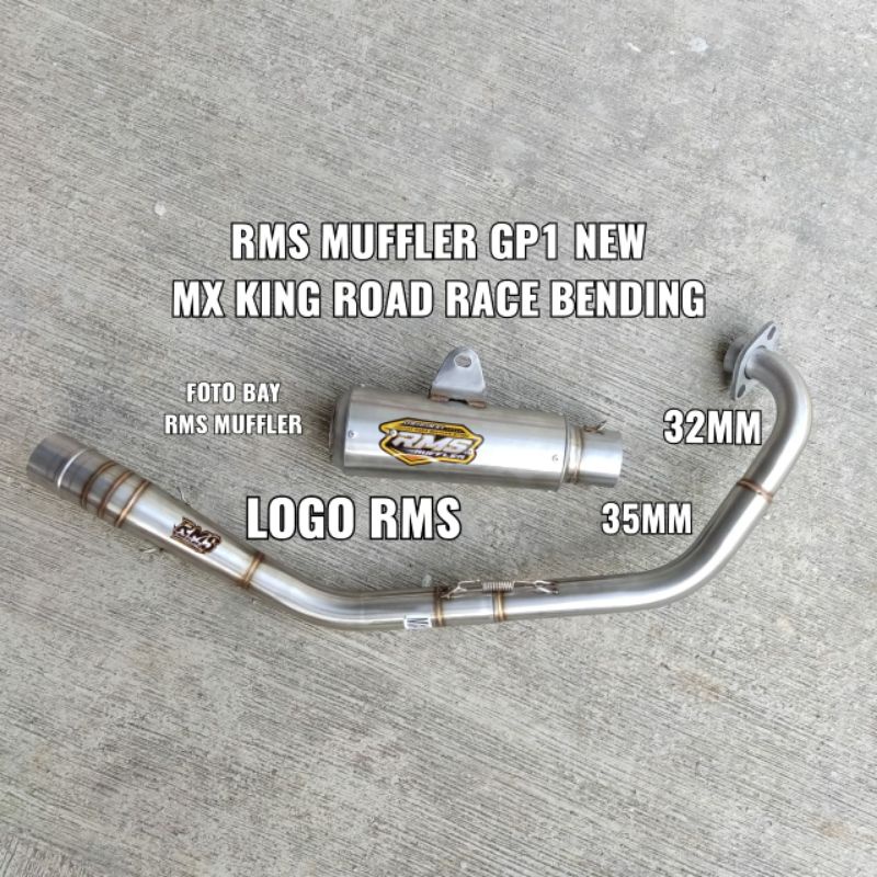 Knalpot RMS Muffler Original mx king roadrace bending gp1 new bkn dpj gp1 bss