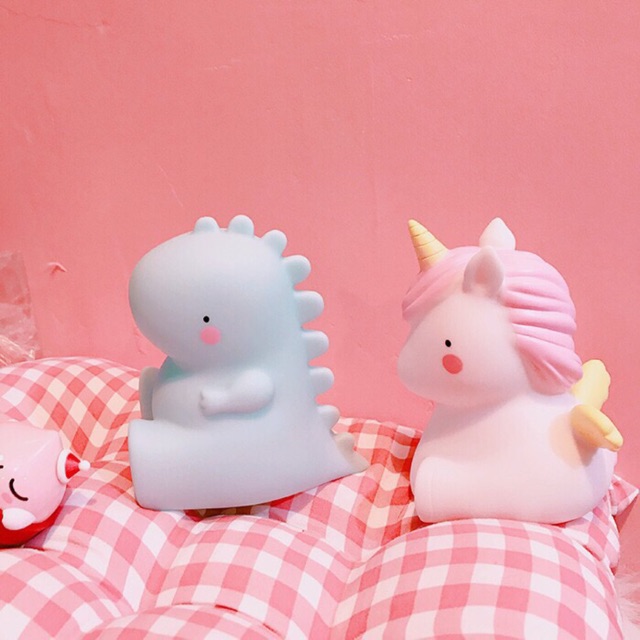 Lampu Unicorn Dinosaur LED kamar tidur anak - souvenir - hadiah - dekorasi night light