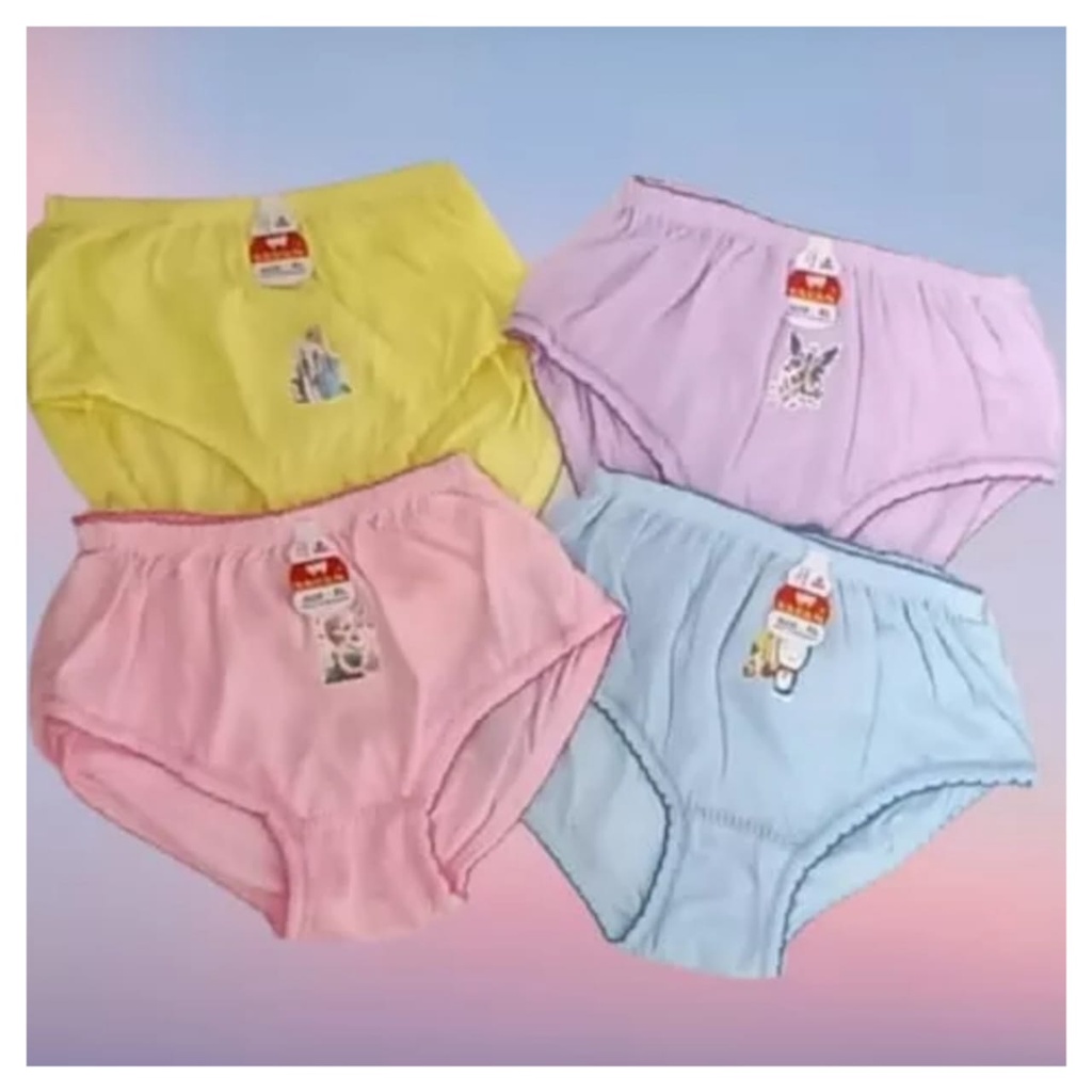 6 PCS CELANA DALAM ANAK PEREMPUAN MOTIF LUCU/CELANA DALAM ANAK PEREMPUAN POLOS/CD ANAK SD/TK