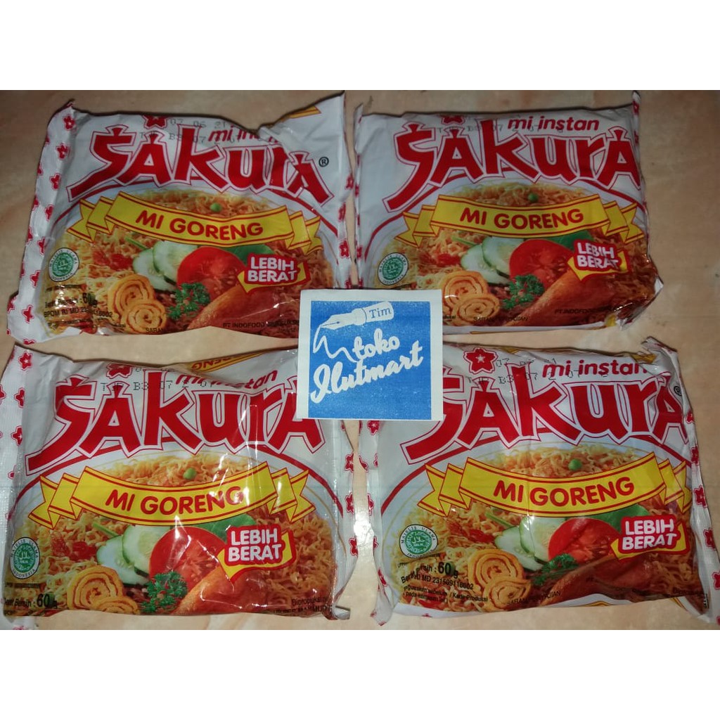 

MI GORENG SAKURA mi instan 60g.10pcs/5pcs