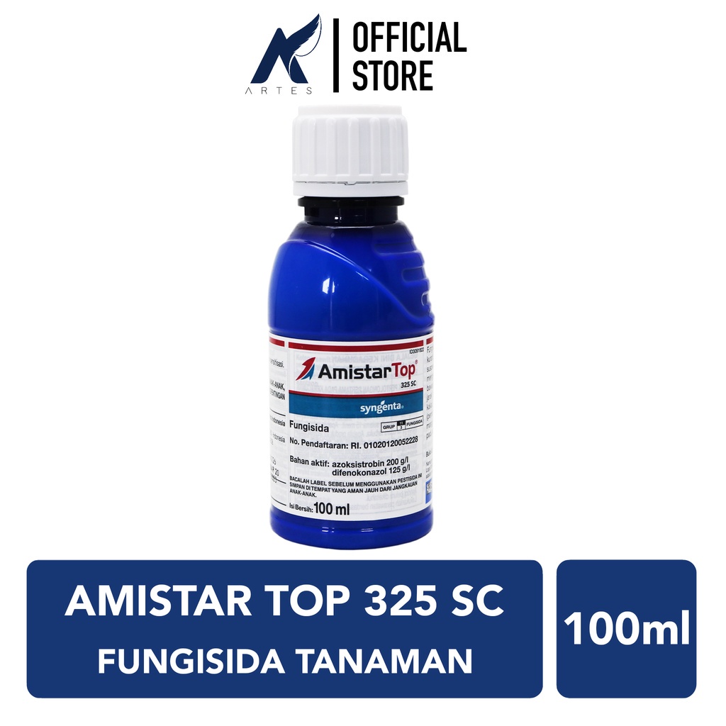 AMISTAR TOP 325 SC Fungisida-Obat-Racun Jamur Tanaman Syngenta Amistartop 325SC Buah-Padi-dll 100 ml