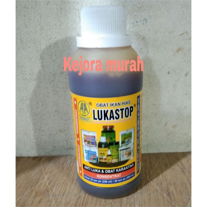 Lukastop 250 ml obat ikan hias koi Anti Luka dan obat karantina