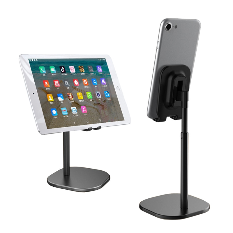 Stand Holder Handphone / Tablet Portable Bahan Aluminum