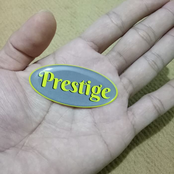 

stiker type prestige oval