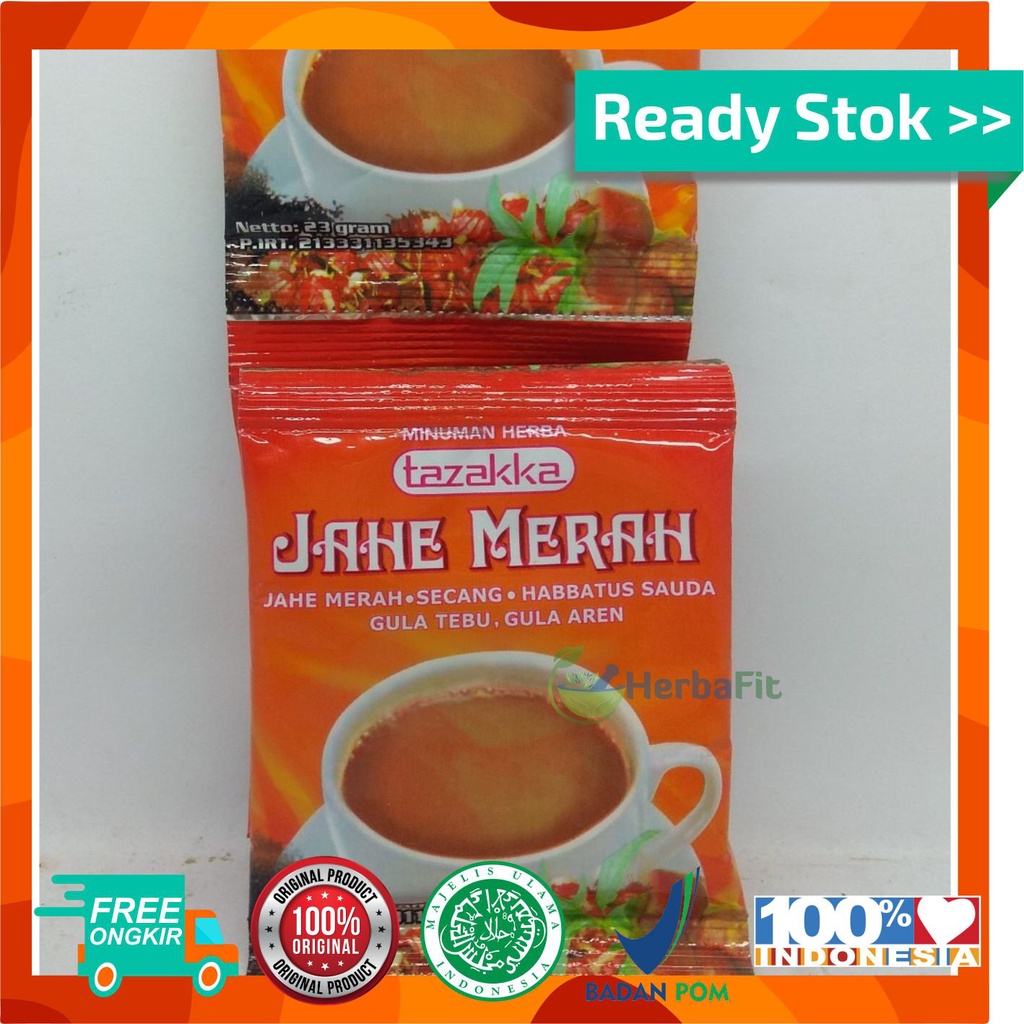 

Jahe Merah Bubuk Original Tazakka isi 1 pcs membantu Data Tahan Tubuh Original HALAL BPOM