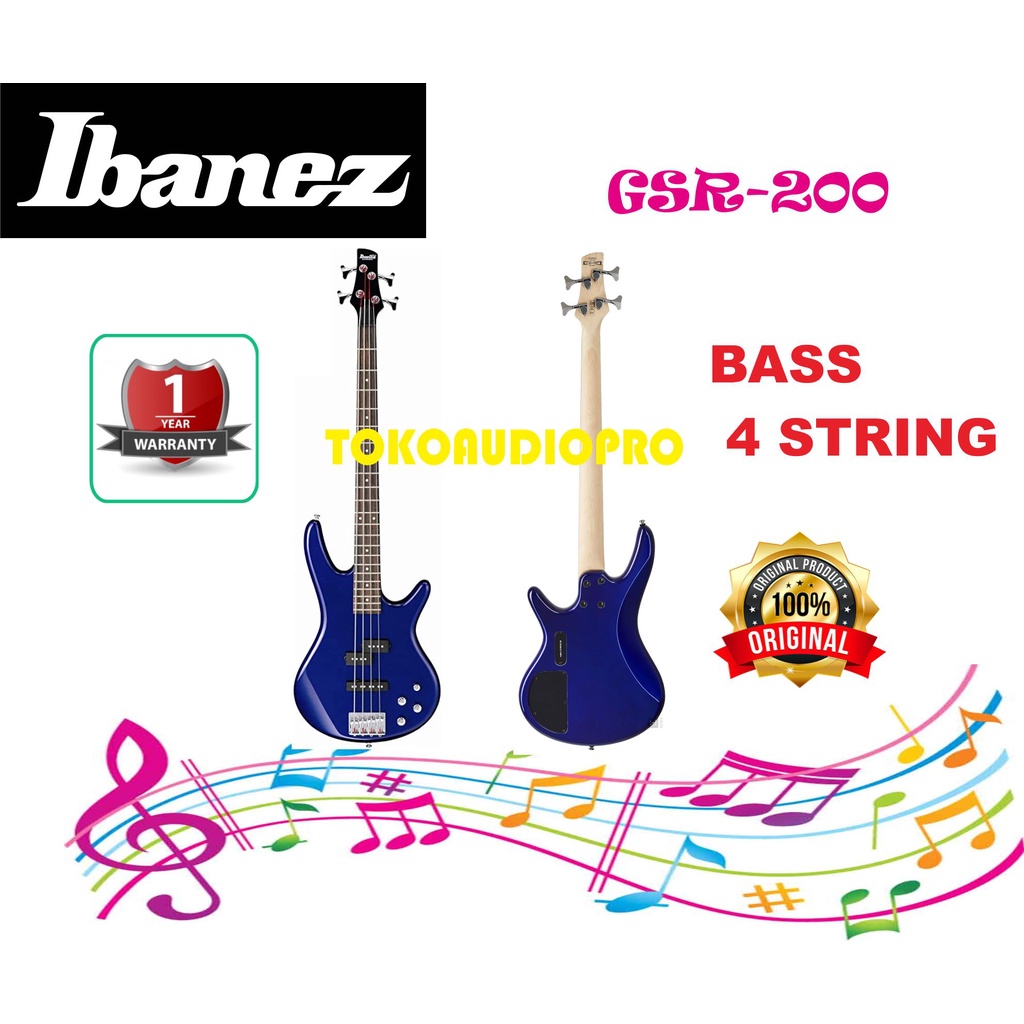 Ibanez Gio GSR200 Elektrik Bass Guitar Gitar Bass Original GSR-200