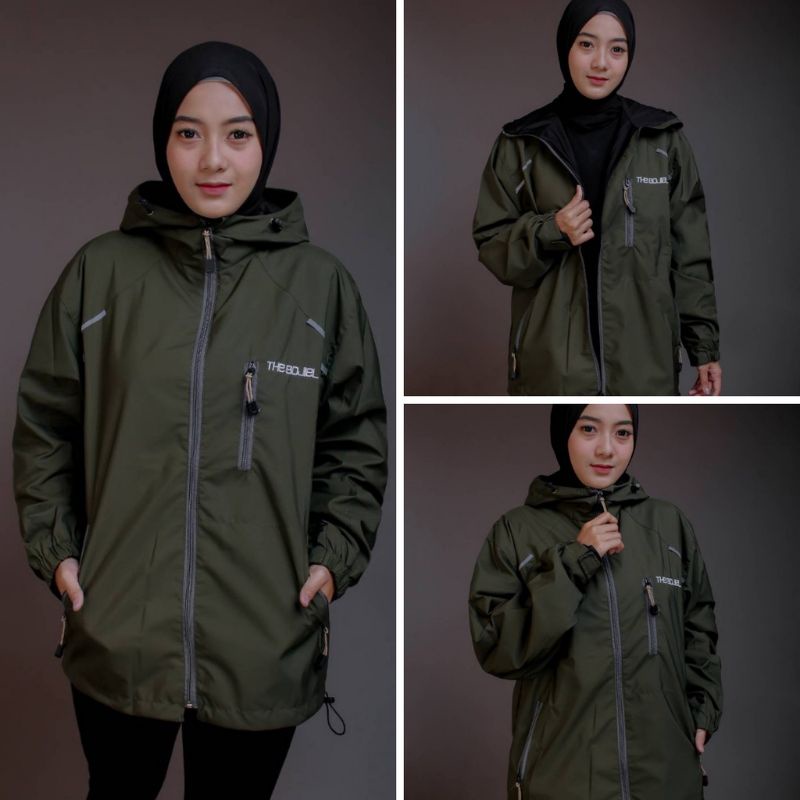 TURUN HARGA ! Jaket Parasut / Jaket Wanita / Outwear Wanita / Jaket Waterproof / Jaket Gunung / Jaket Outdoor Terbaru The Bojiel