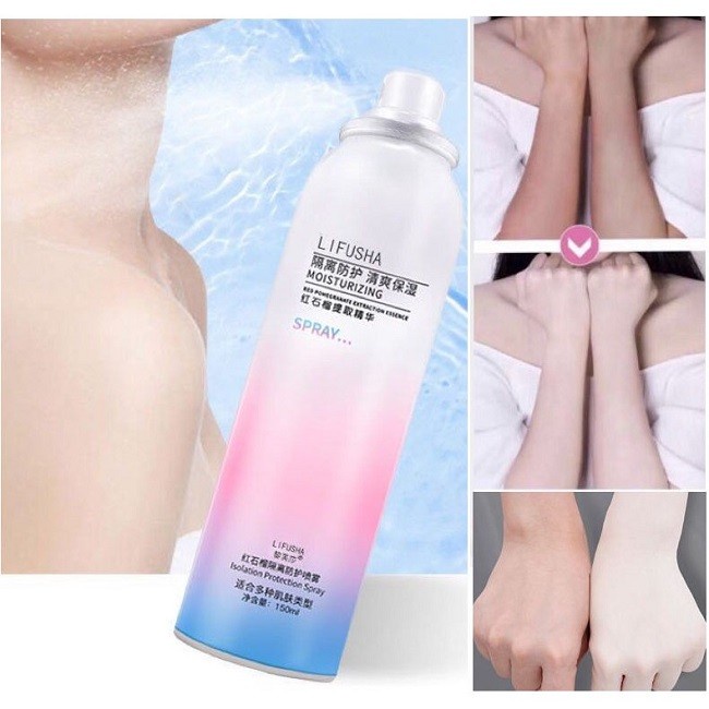 Spray Pemutih Kulit Badan Wajah Original Korea - Lotion Pemutih Badan Lifusha Whitening Body Spray