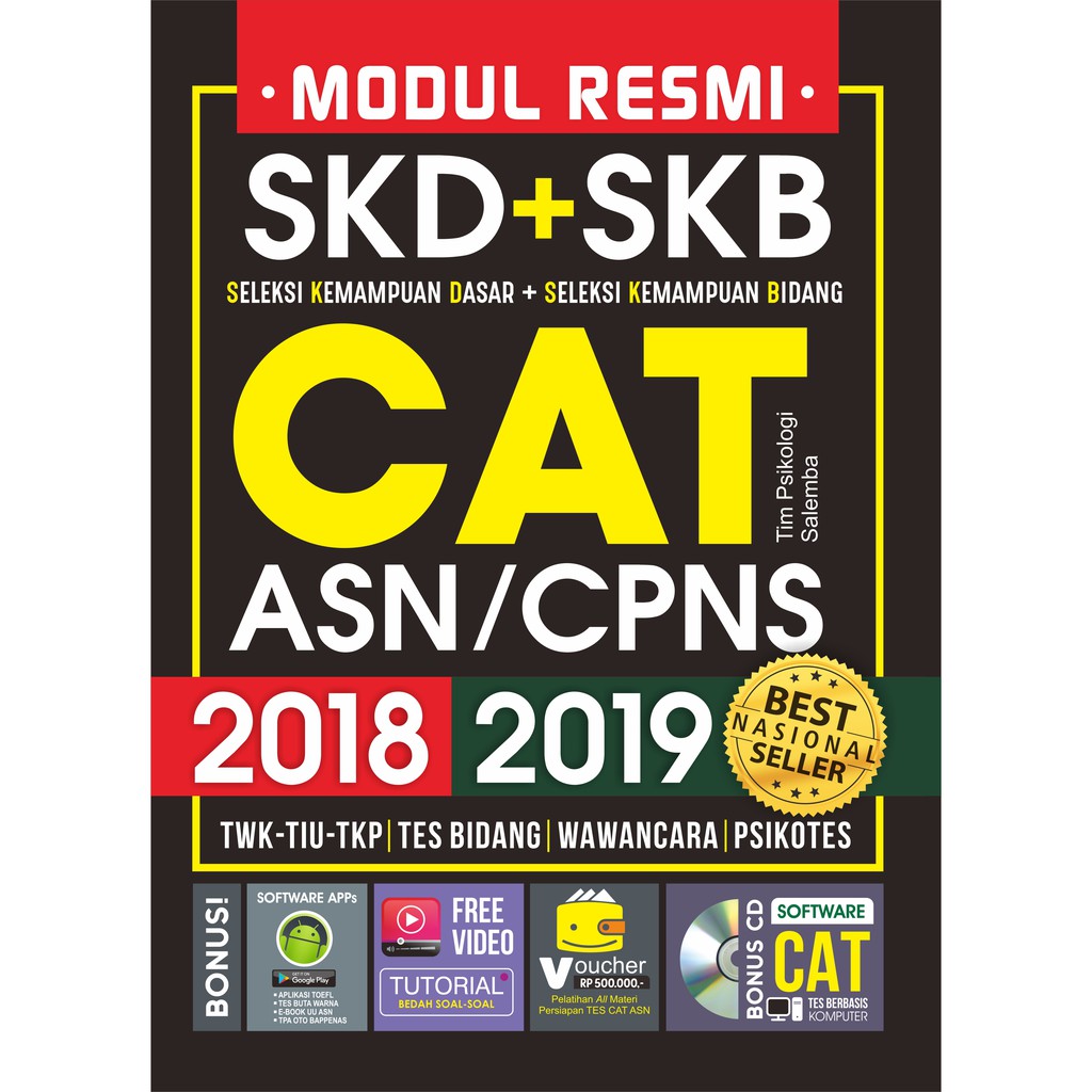 Buku Tes Cpns Modul Resmi Skd Skb Cat Asn Cpns Shopee Indonesia