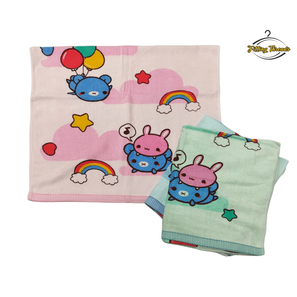 Handuk Bayi &amp; Anak Microfiber Motif DIXON Ukuran 60x110 cm