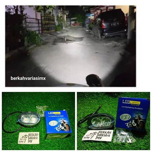 Lampu tembak LED 2 mata KLX D-Tracker CRF