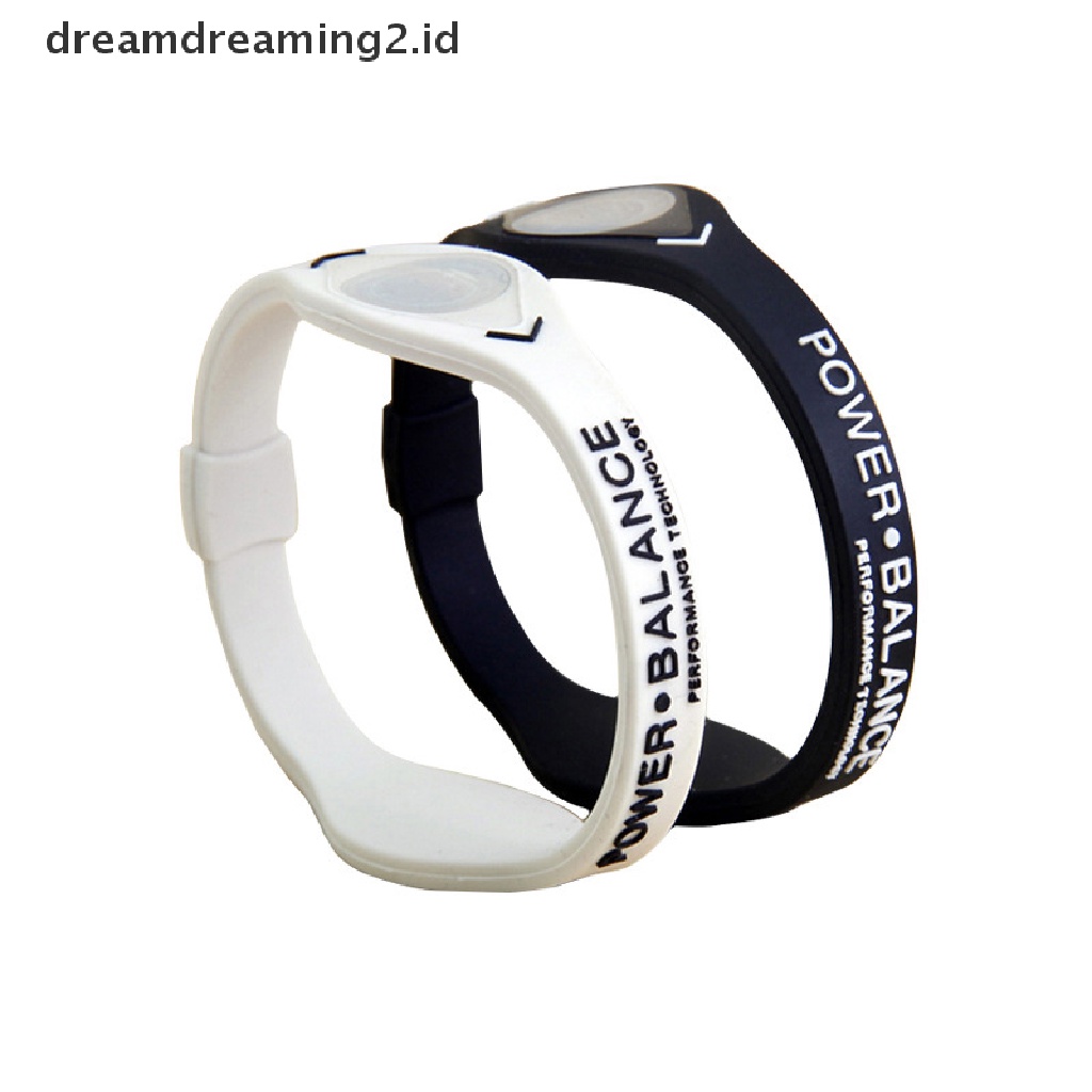 (LIKE) Power Balance Gelang Kesehatan Energi Ion Bahan Silikon Untuk Olahraga / Hadiah