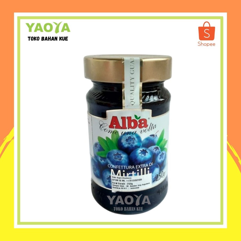 

ALBA JAM 250G BLUEBERRY