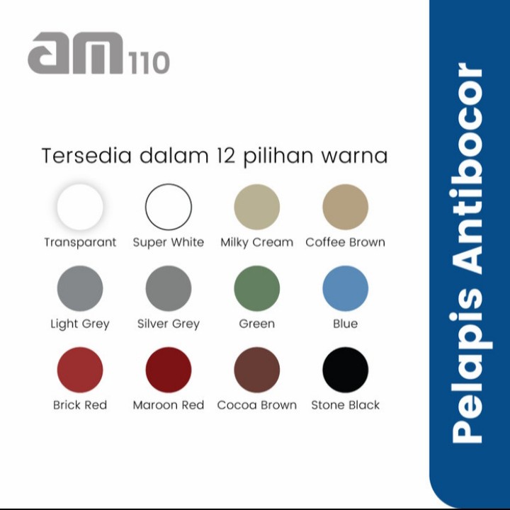 AM Waterproof Cat Pelapis Anti Bocor AM 110 AM110 1Kg - Super White