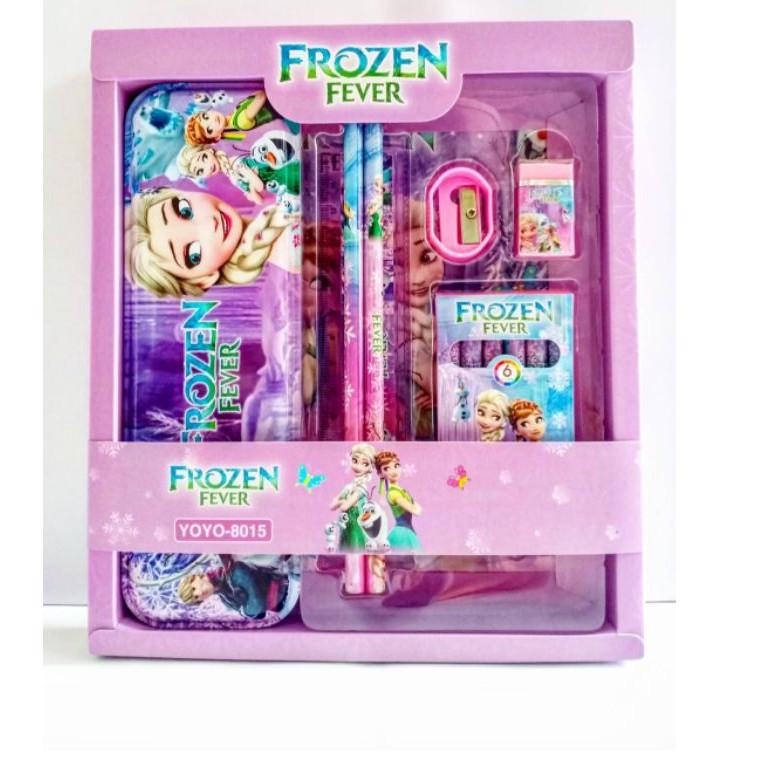 

F-AQY} ♥} // Kotak pensil set crayon / Alat tulis sekolah / stationary set / ATK karakter / pony /Spiderman / princess / minion amanah}