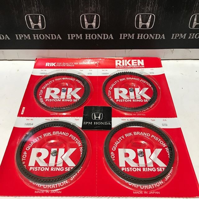 16054 / 16056 RIK Japan Ring seher piston Honda CRV GEN 2 RD4 2002 2003 2004 2005 2006 2000cc Accord S84 S86 VTI VTIL 1998 1999 2000 2001 2002 2300cc Odyssey RA6 2000-2003 STD 025 050