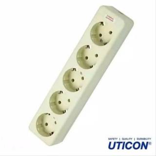 Stop Kontak Socket Colokan Uticon Arde 1 2 3 4 5 6 Lubang Outbow OB