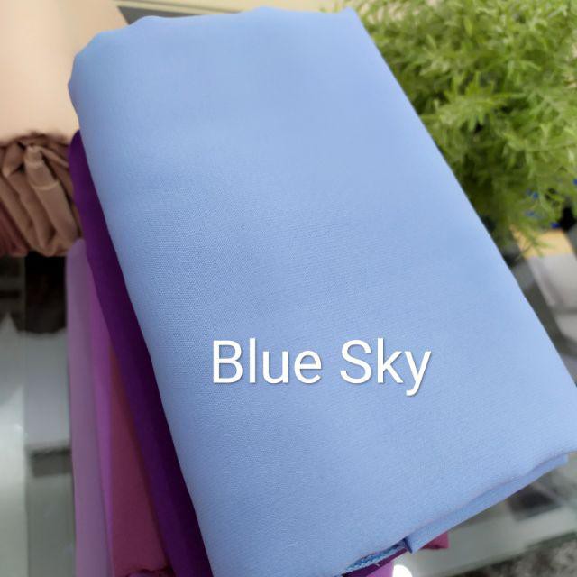 [FaFi] COD hijab bergo Diamond M/Bergo maryam/ nisma sakeena/ diamond hijab tanpa pet/Makassar murah-Blue