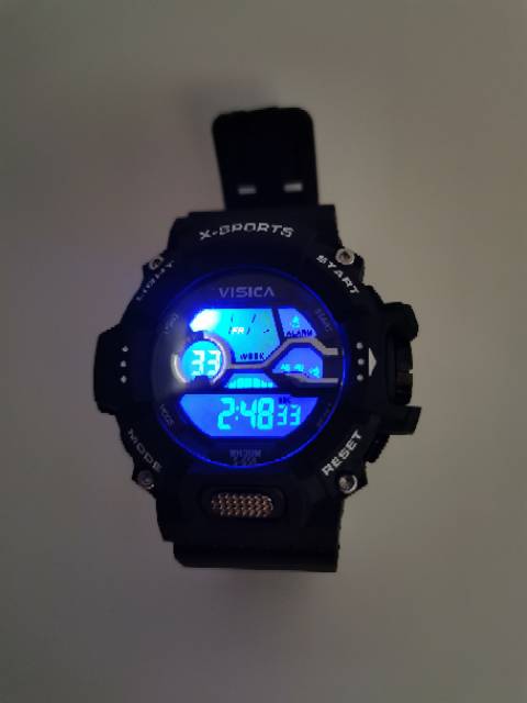 Jam tangan digital Sporty water Resist Visica 658