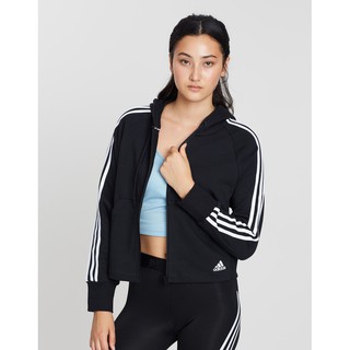 adidas cropped french terry hoodie