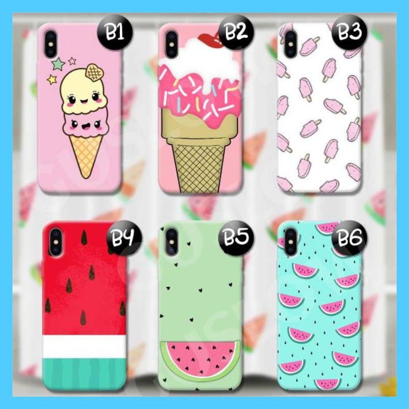 Custom Case Ice Cream For Realme C2 Realme 3 Oppo A5S Vivo S1 Y12 Y15 Y17 Xiomi Note 7 Samsung A30