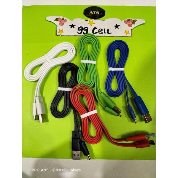 Kabel data kabel charger kabel ces type C Q-top