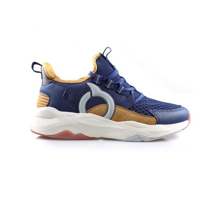 Sepatu Casual Sneakers Running Ortuseight Titan - Navy/Tan/Off white(100% ORIGINAL)