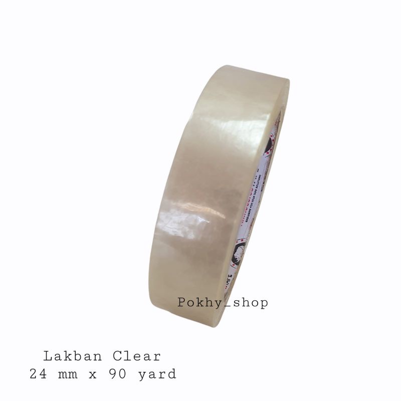 

Lakban Bening Tape Clear 24 mm x 90 yard